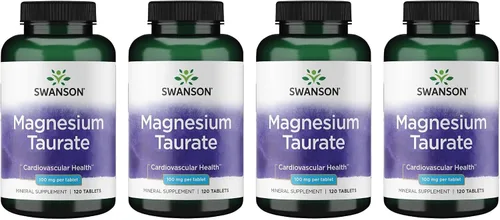 Vista 8 de Swanson Suplemento de apoyo óseo y muscular de taurato de magnesio para adultos activos que buscan magnesio diario - 100 mg por tableta
