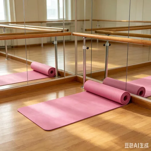 Vista 6 de Tapete de yoga grueso de 1/5 pulgadas de grosor, antideslizante, antidesgarros, de alta densidad, con correa de transporte, tapete de yoga grande