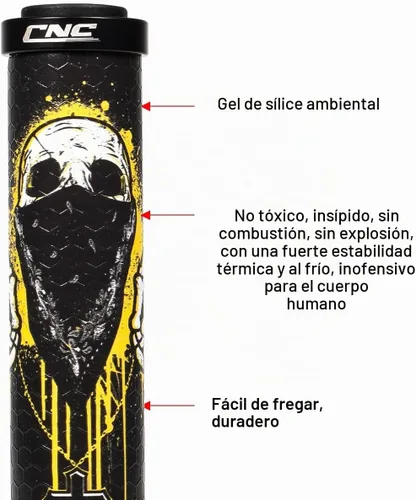 Vista 3 de Chooee - Puños de bicicleta de silicona, puños de manillar de gel de sílice con bloqueo para bicicleta de montaña MTB BJG