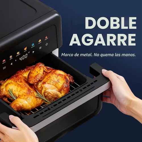Vista 8 de Freidora de aire de 8 cuartos de galón de gran capacidad, horno freidora de aire digital 8 en 1 con circulación de aire rápida, control táctil