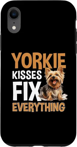 Vista 24 de Funda para iPhone 13 Pro Max Yorkshire Terrier Dog Yorkie - Yorkie kisses arreglar todo