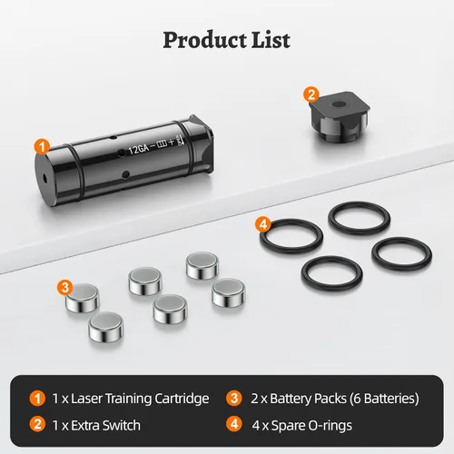 Vista 6 de Cartucho de entrenamiento láser 9MM/380ACP/45ACP/12GA/40S & W Sistema de entrenamiento de fuego seco para práctica de fuego seco y entrenamiento