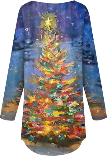 Vista 3 de JJHAEVDY Moda de otoño 2023 para mujer, color sólido, manga larga, cuello redondo, ligero, sudaderas de invierno