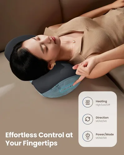 Vista 5 de COMFIER Masajeador de cuero cabelludo y masajeador Shiatsu para cuello y espalda