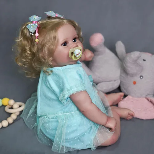 Vista 7 de JIZHI Muñecas Realistas de Bebé Reborn - 20 Pulgadas con Sensación Realista de Recién Nacido Adorables y Juguetonas Muñecas de Bebé de la Vida Real