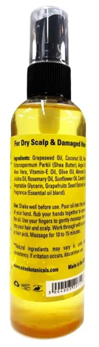 Vista 3 de Mine Botanicals Aceite hidratante para el cabello y el cuero cabelludo de manteca de karité con aceite de argán y aceite de vitamina E