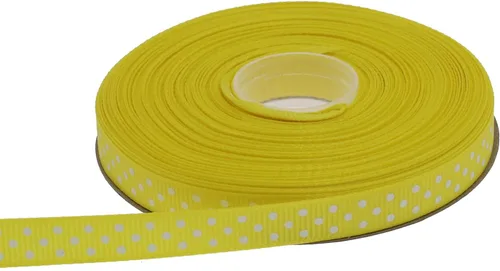 Vista 12 de Cinta de grogrén de lunares de 25 yardas cada rollo 100% poliéster (1 pulgada, beige)