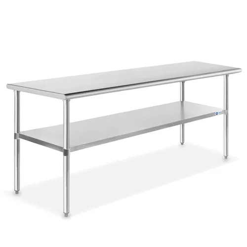 Vista 9 de GRIDMANN Mesa de trabajo de acero inoxidable de 12 x 24 pulgadas, mesa de preparación de cocina comercial NSF con estante inferior para restaurante