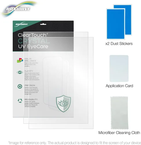Vista 9 de BoxWave Screen Protector Compatible with Depstech Dual Lens Video Endoscope (4.5 in) - ClearTouch Crystal Anti-UV EyeCare (2-Pack), Filters Out