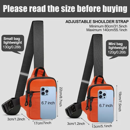 Vista 2 de Mini bolso bandolera para hombre, bolso cruzado pequeño para mujer, riñoneras informales, bolsa de bolsillo personal, mochila para teléfono
