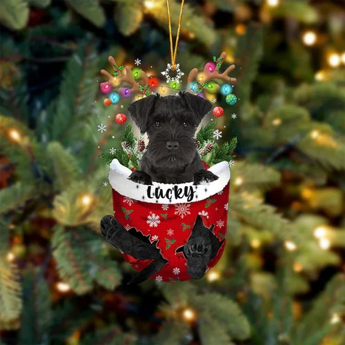 Vista 31 de Adorno de Navidad personalizado para perro Airedale Terrier en bolsillo de nieve, adorno para árbol de Navidad, idea de regalo para amantes