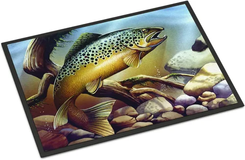 Vista 44 de Caroline's Treasures PTW2009MAT - Felpudo de calabaza y hojas de otoño, 18 x 27 pulgadas, tapete para puerta delantera, interior y exterior