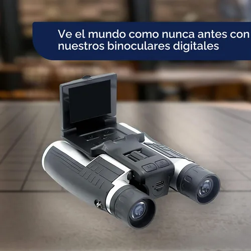 Vista 2 de thunderb Binoculares digitales con cámara y grabación de video de 12 x 32 pulgadas, videocámara para cámaras de observación de aves, binoculares