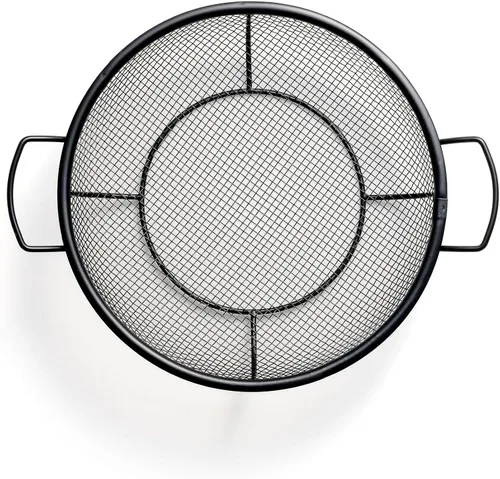 Vista 2 de Outset Cesta de malla para asar con asas, antiadherente, poco profunda, 12 "x 15" x 3