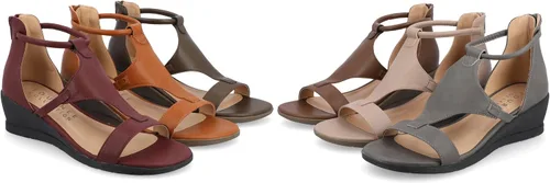 Vista 5 de Journee Collection Sandalias con cremallera y tacón trasero para mujer