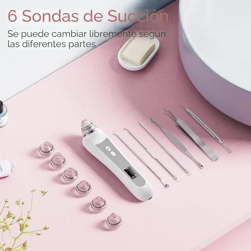 Vista 7 de Removedor de Puntos Negros al Vacío, Removedor de Cabezas Negras para la Cara con Cámara, Aspirador de Poros para Hombres y Mujeres, Herramientas