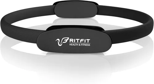 Vista 7 de RitFit Anillo circular de pilates – Círculo mágico de fitness de 14 pulgadas para tonificar muslos interiores y exteriores, guía de entrenamiento