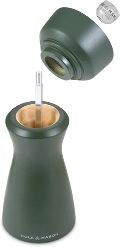 Vista 11 de Cole & Mason Kenton - Molinillo de sal y pimienta, molinillo manual recargable con mecanismo de cerámica ajustable, accesorio de comedor para Oliva