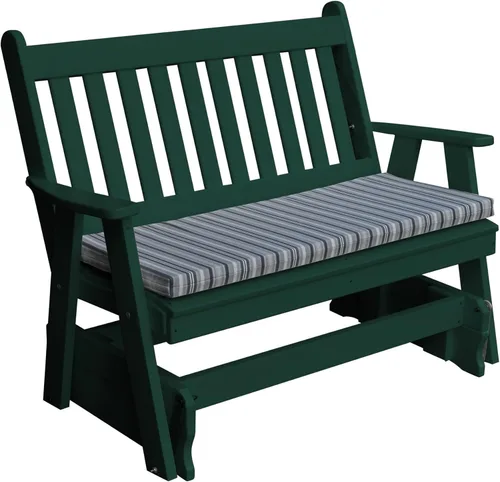 Vista 15 de Furniture Barn USA Planeador inglés tradicional polivinílico de 4 pies, azul Aruba Azul (Aruba Blue)