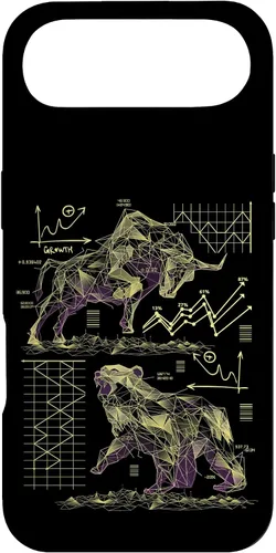 Vista 27 de Shareholder Stock Market Bull vs Bear Stock Trader Case for iPhone 17