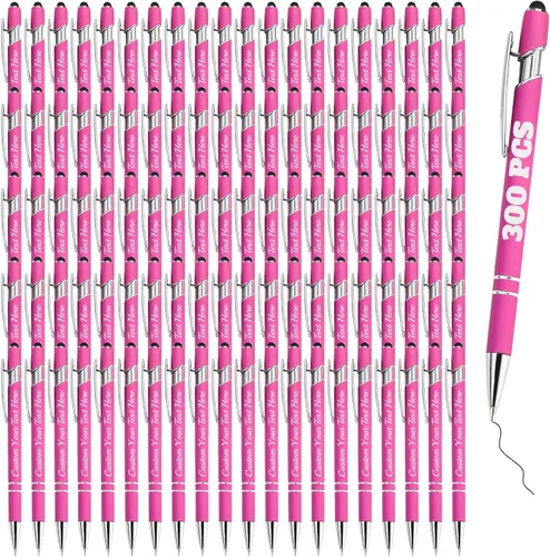 Vista 61 de Bolígrafos personalizados a granel 10 con nombre, grabados con punta de lápiz, bolígrafos de bola personalizados de escritura suave, regalos