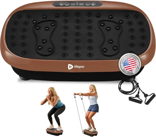 Vista 18 de Lifepro HexaPlate Lite Vibration Plate Exercise Machine — Magnetic Acupoints, 99 Speeds & 10 Presets Vibration Platform Machine with Resistance
