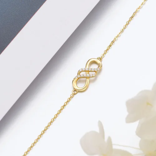 Vista 5 de Pulsera de oro de 14 quilates, abalorios de perlas, regalos de joyería para mujeres y niñas