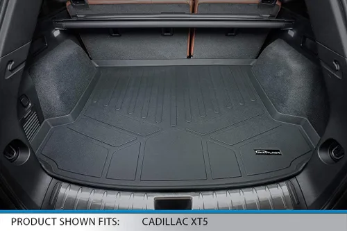 Vista 5 de SMARTLINER Juego de alfombrillas de piso de ajuste personalizado de 2 filas y forro de carga para Cadillac XT5 2017-2025