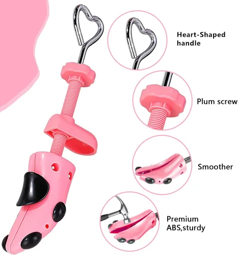 Vista 2 de Msentuo Estirador de zapatos, longitud y ancho ajustables para hombres y mujeres, ampliador de zapatos ajustable de 4 vías
