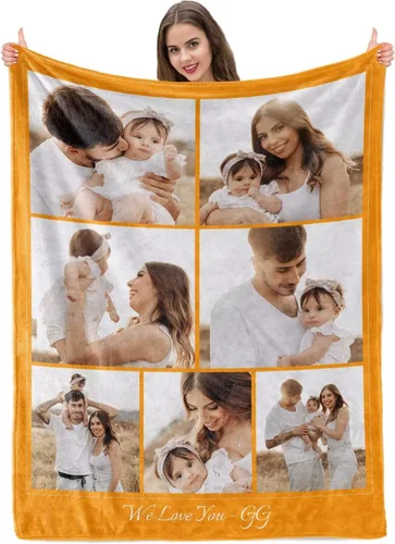 Vista 37 de Manta personalizada con imagen, mantas personalizadas para adultos y niños, manta de fotos personalizable, mantas personalizadas como regalo