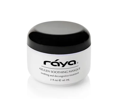 Vista 7 de Raya Azulen - Mascarilla calmante (602) Mascarilla de tratamiento facial calmante para pieles sensibles Tonifica y refina la tez Fabricado