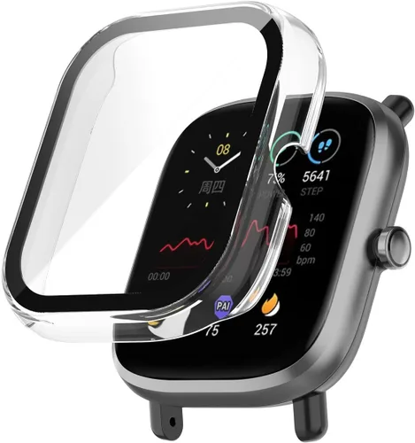 Vista 7 de TenCloud Protector de pantalla compatible con Amazfit Bip U Pro, fundas de accesorios para relojes inteligentes, resistentes a los arañazos