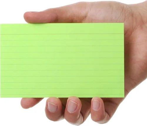 Vista 8 de Mr. Pen Tarjetas de Estudio de Neón Rayadas - 3x5, 180 Tarjetas - Tarjetas Rayadas para Estudiar Notecards for Studying, Ruled Index Cards
