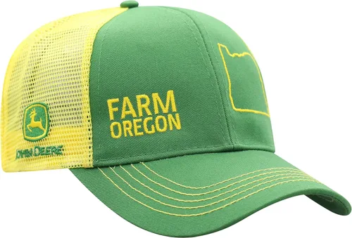 Vista 101 de John Deere Gorra de béisbol con logotipo y malla trasera con contraste, para hombre