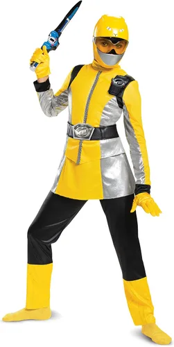 Vista 4 de Disguise - Disfraz infantil de bestia de Ranger amarillo