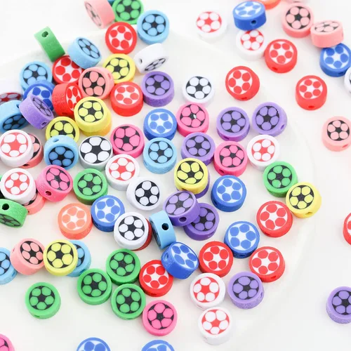 Vista 36 de 100 cuentas espaciadoras de arcilla polimérica para el Día de la Independencia del 4 de julio para hacer joyas, manualidades, pulseras, collares