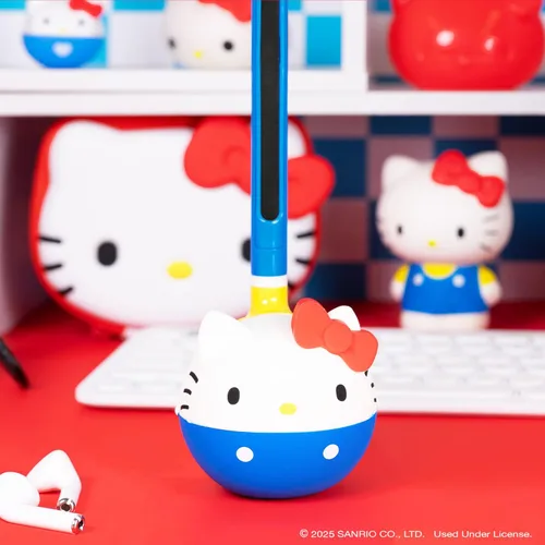 Vista 6 de Otamatone Classic Hello Kitty [licencia oficial de Sanrio] Instrumento musical electrónico de personaje japonés Sintetizador portátil de Japón Maywa