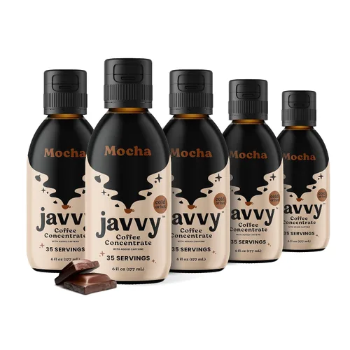 Vista 25 de Javy Coffee Concentrado - Café frío preparado, perfecto para café helado instantáneo, café frío y café caliente, paquete de 2 - Original descafeinado