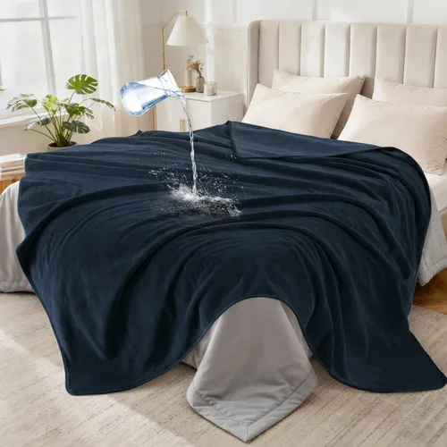Vista 24 de LOOBANI Manta impermeable para sofá, de doble cara, a prueba de fugas, 40 x Rosa