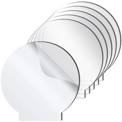 Vista 9 de 6 piezas de lámina acrílica transparente de 2 mm de espesor con película LED para base de luz LED, pantalla transparente con película protectora
