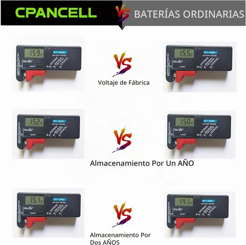 Vista 3 de Batería L1154f LR44 AG13 L1154 a76 357 303 sr44 Baterías de botón de 1.5V pilas de monedas (10 unidades)