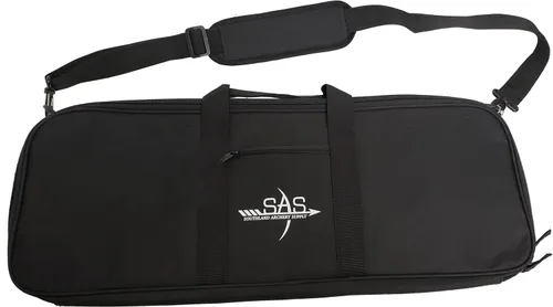 Vista 3 de SAS Spirit Jr 54" Beginner Youth Wood Archery Takedown Recurve Bow Package Blanco