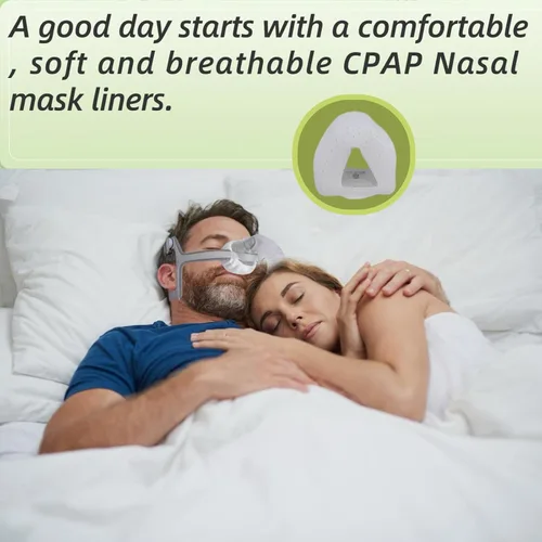 Vista 6 de Paquete de 8 protectores nasales N20 CPAP compatibles con cojines de máscara nasal N20 de tamaño pequeño. Disfruta de una comodidad sedosa