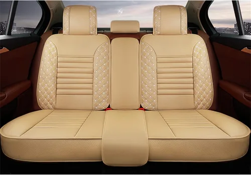 Vista 2 de Aoyade Fundas de asiento de coche para BMW Serie 1, 2, 3, 4, 5, 6, 7, para todo tipo de clima, suaves, transpirables, impermeables, juego completo
