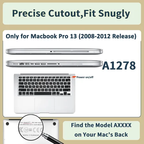 Vista 65 de Funda compatible con MacBook Air de 15" M5 M4 M3 M2 2023-2026 Negro (Black Lace)
