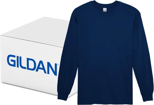 Vista 129 de Gildan - Camiseta de manga larga de algodón ultra estilo G2400 para adultos, paquete múltiple