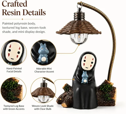 Vista 6 de Lámpara Sin Cara, Luz Nocturna Sin Cara para Niños, Regalo para Decoración del Hogar