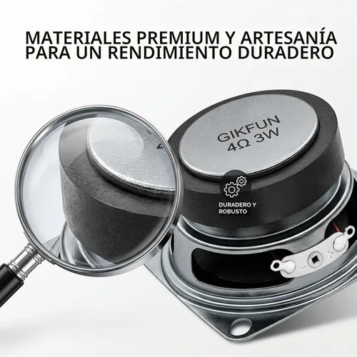 Vista 5 de Gikfun 2 "4 ohmios 3 W gama completa altavoz de audio estéreo Woofer altavoz para Arduino (paquete de 2 piezas) EK1725