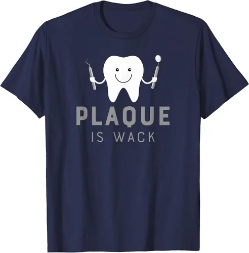Vista 26 de Plaque is Wack Funny Dental Hygienist T-Shirt Asphalt Grey