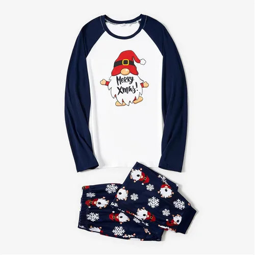Vista 2 de PATPAT Pijamas de Navidad para la familia, conjuntos de pijamas navideños a juego para la familia con el bebé